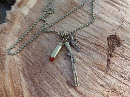 .22 Charm Brass Necklace